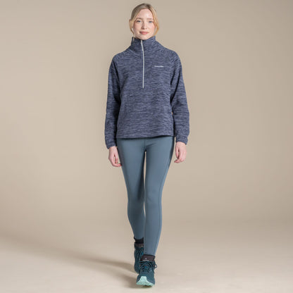 Anthracite - Close up - Craghoppers Womens-Ladies Esk II Half Zip Fleece Top