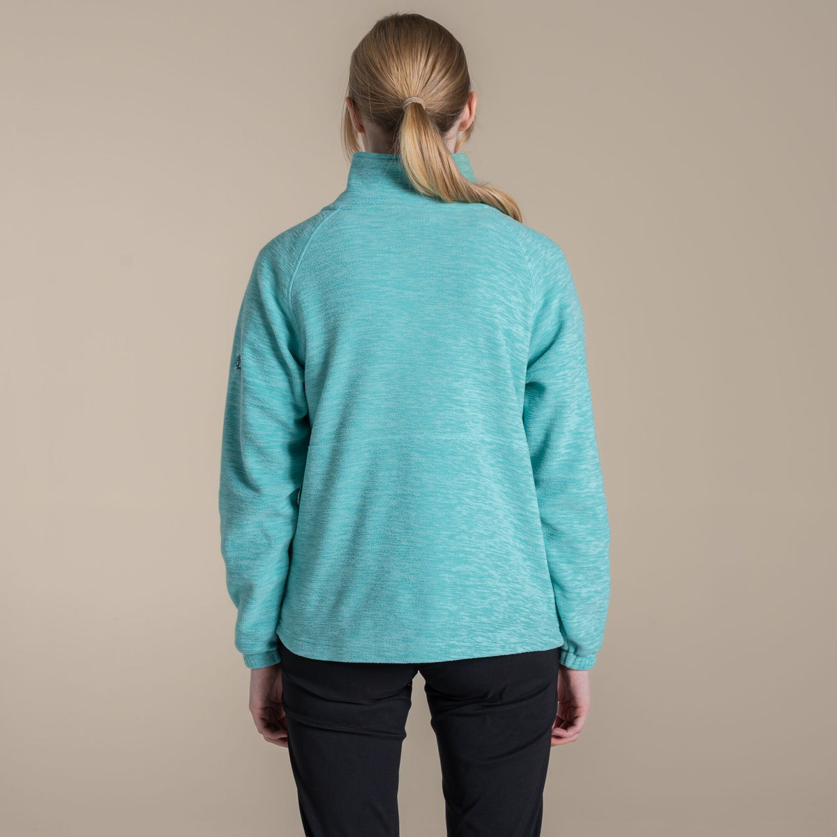 Glazed Aqua - Back - Craghoppers Womens-Ladies Esk II Half Zip Fleece Top