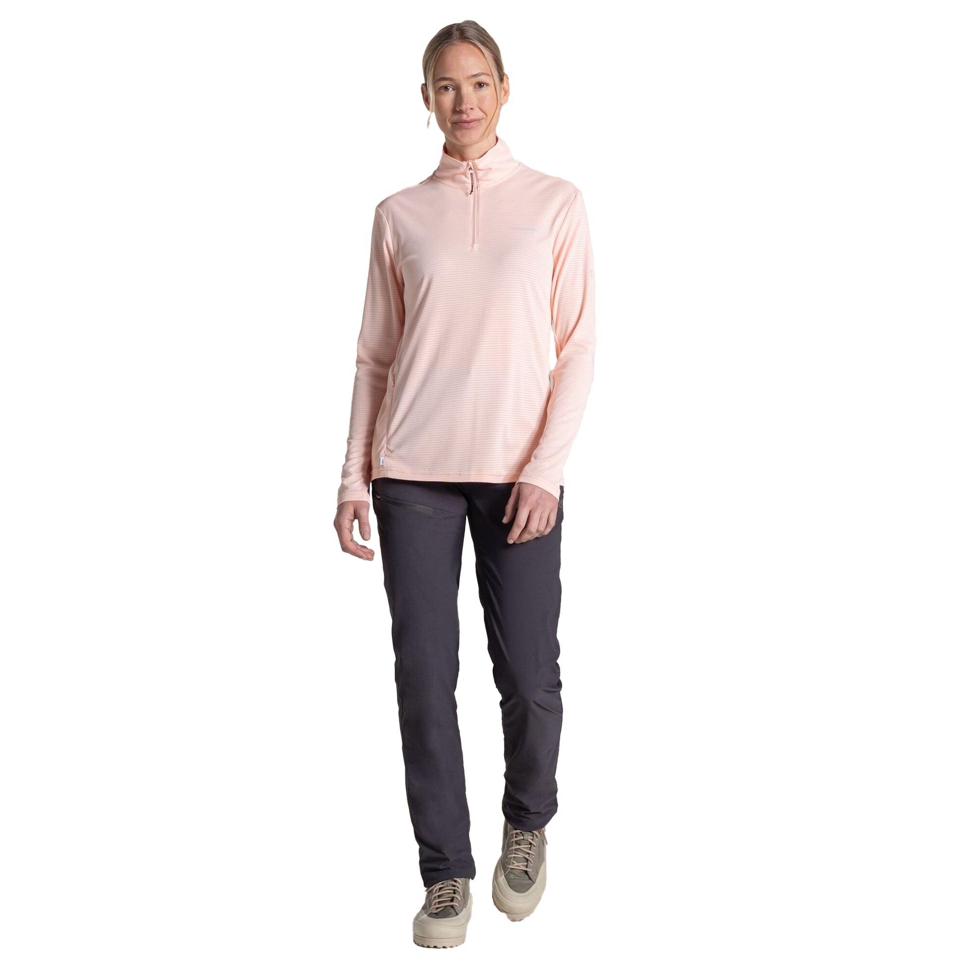 Sherbet - Lifestyle - Craghoppers Womens-Ladies Nosilife Half Zip Top