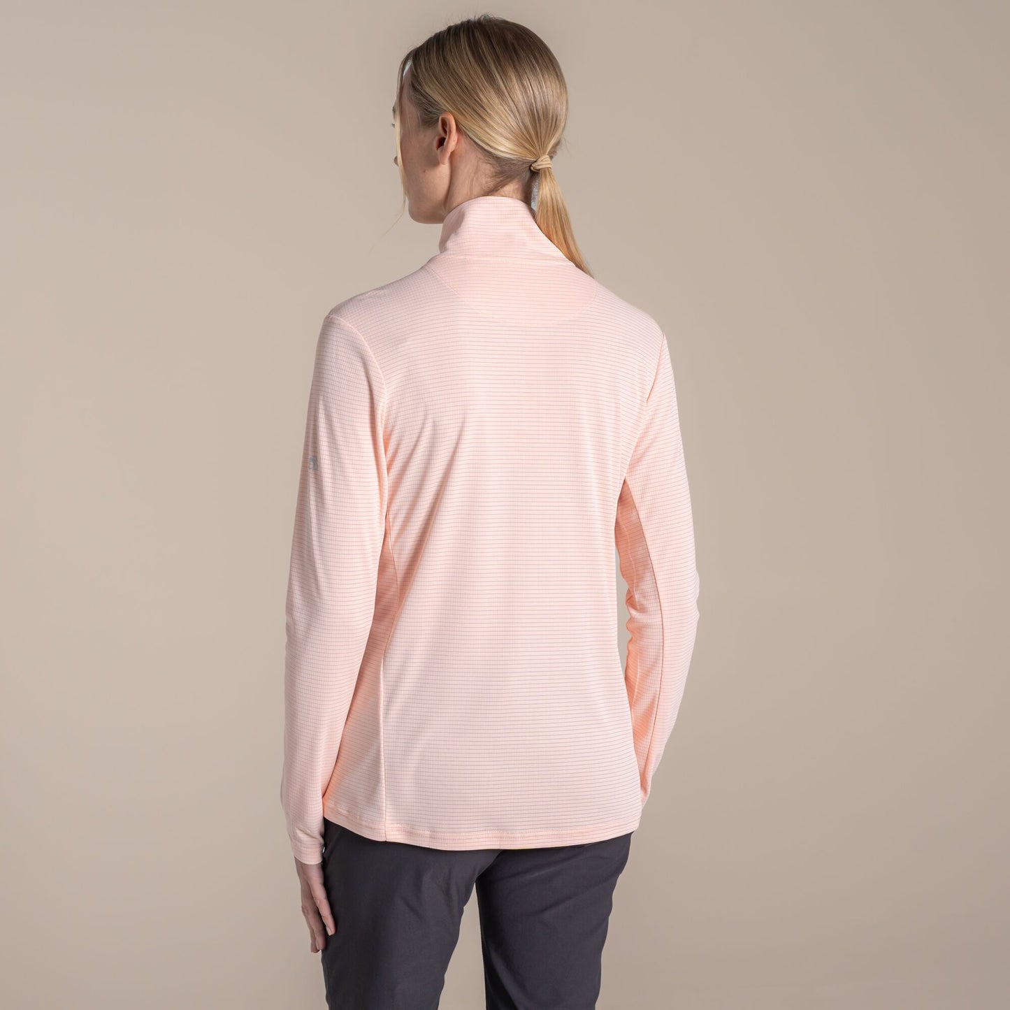 Sherbet - Back - Craghoppers Womens-Ladies Nosilife Half Zip Top