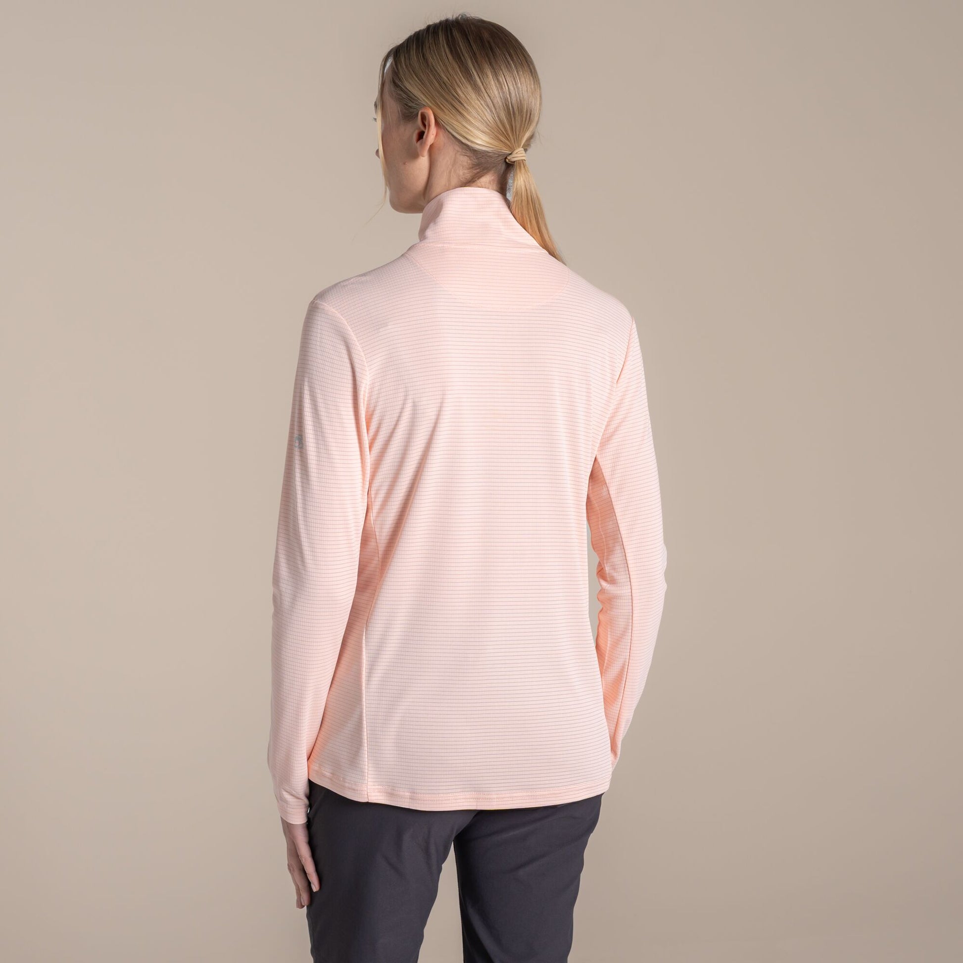 Sherbet - Back - Craghoppers Womens-Ladies Nosilife Half Zip Top
