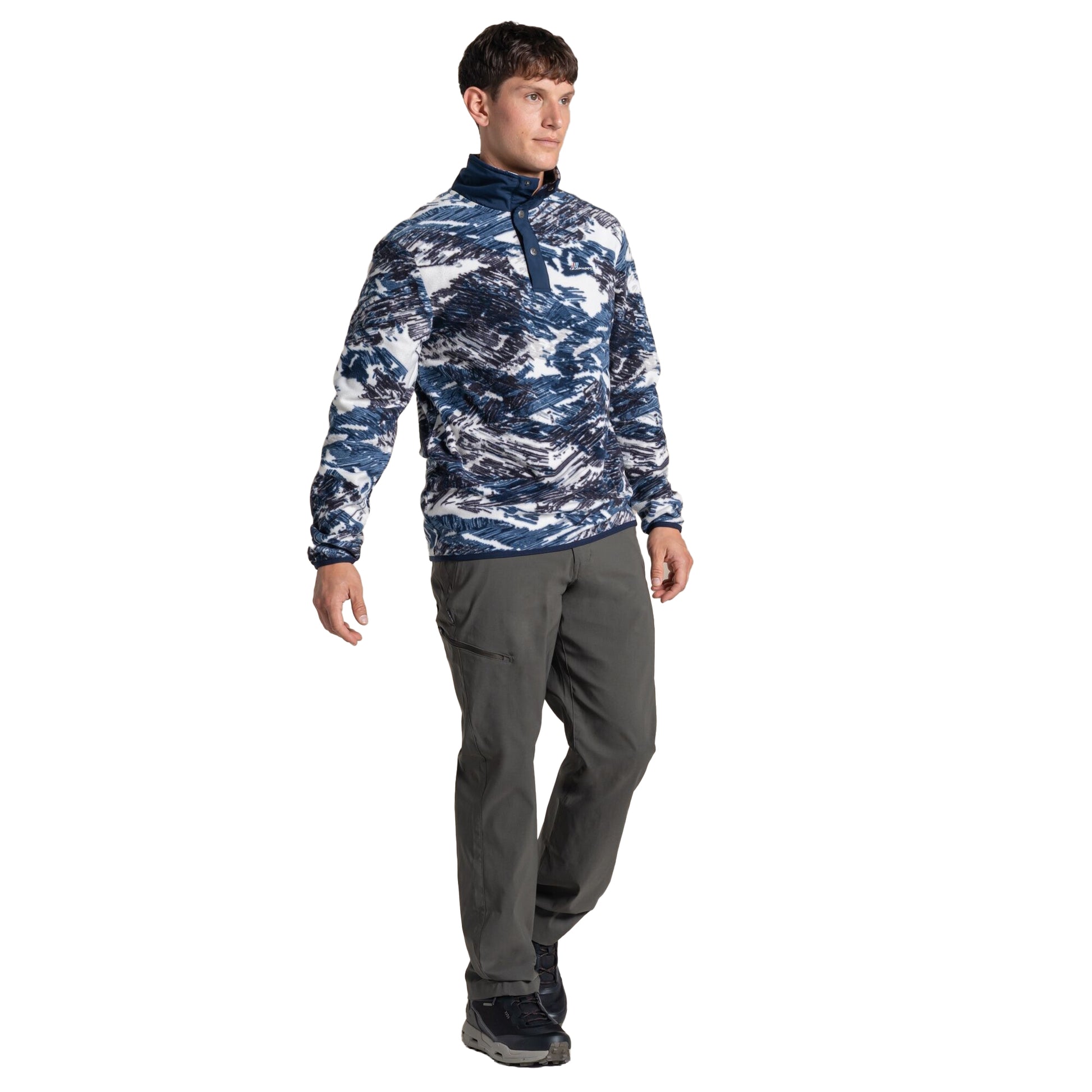 Ecru - Side - Craghoppers Mens Dewlish II Overhead Fleece Top