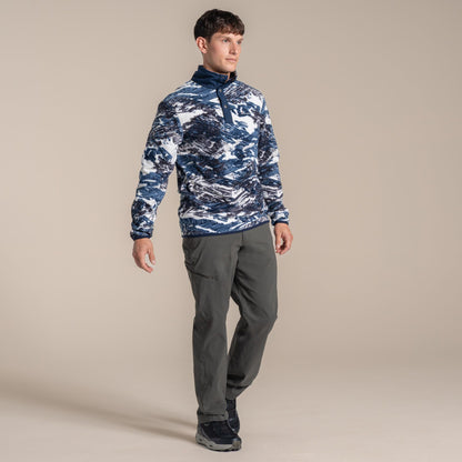 Ecru - Pack Shot - Craghoppers Mens Dewlish II Overhead Fleece Top