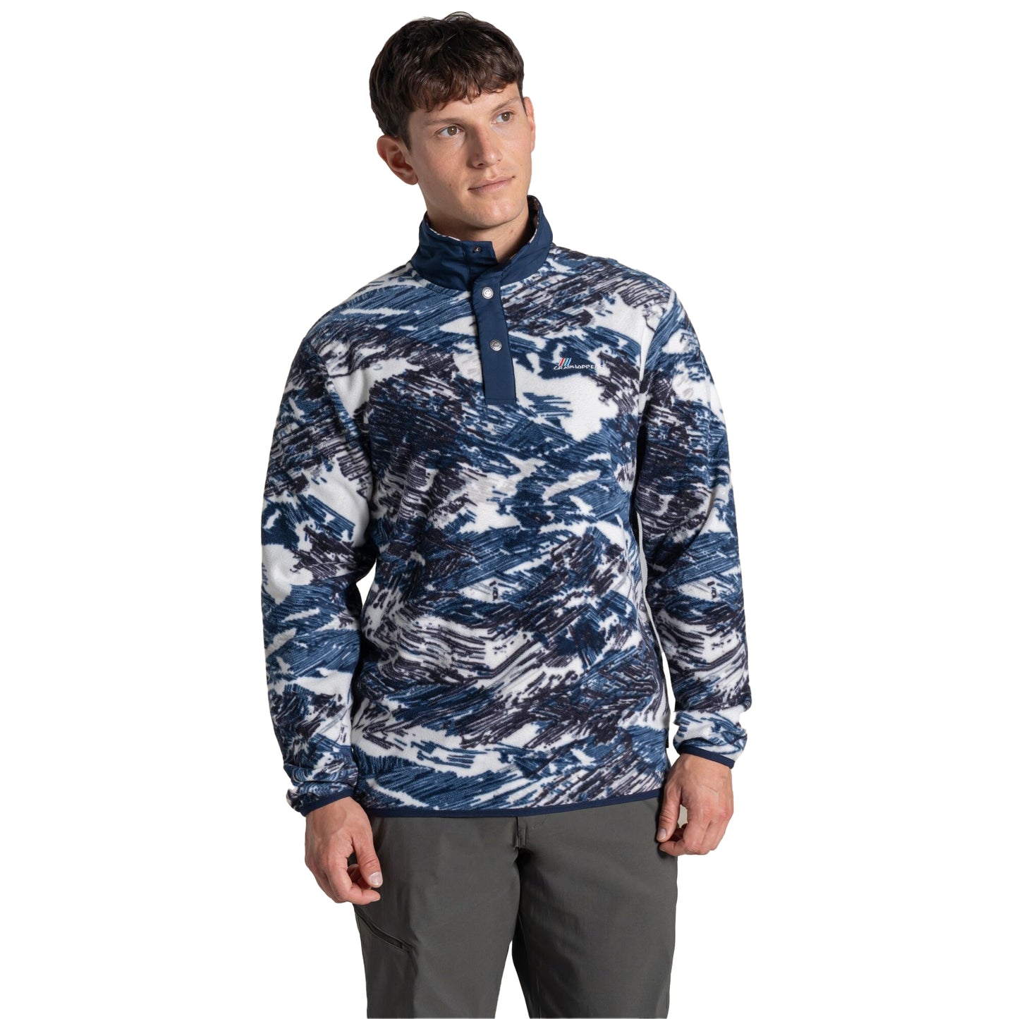 Ecru - Front - Craghoppers Mens Dewlish II Overhead Fleece Top