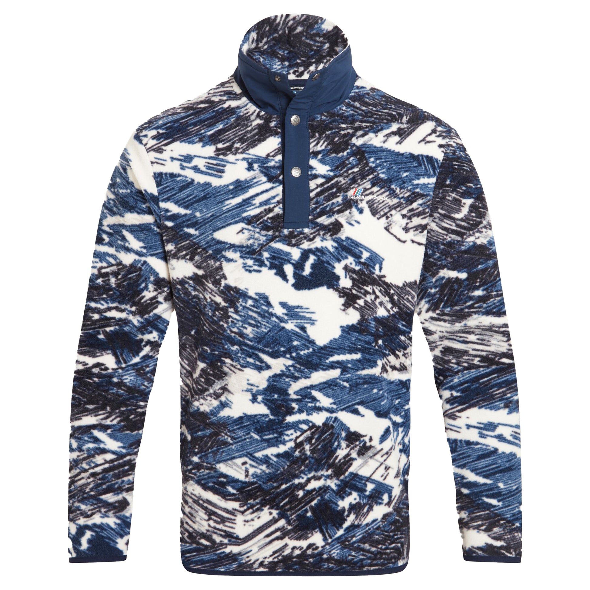 Ecru - Front - Craghoppers Mens Dewlish II Overhead Fleece Top