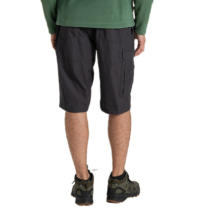 Black Pepper - Back - Craghoppers Mens Kiwi Long Shorts
