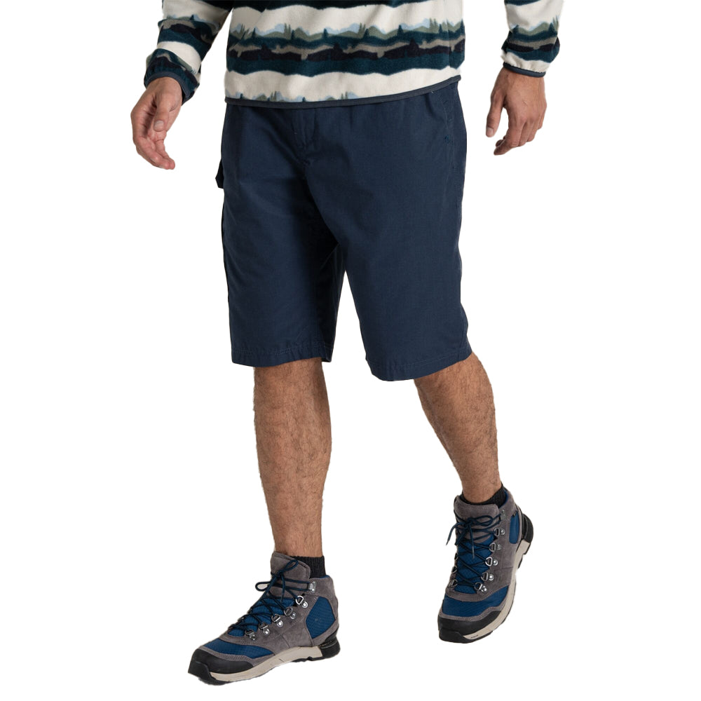 Steel Blue - Front - Craghoppers Mens Kiwi Long Shorts