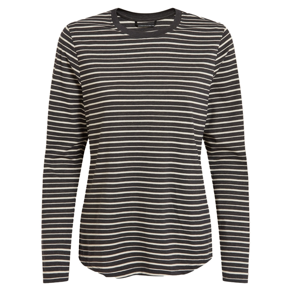 Charcoal - Front - Craghoppers Womens-Ladies Akona Striped Nosilife Long-Sleeved T-Shirt