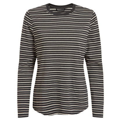 Charcoal - Front - Craghoppers Womens-Ladies Akona Striped Nosilife Long-Sleeved T-Shirt