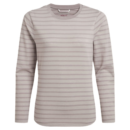 Oyster - Front - Craghoppers Womens-Ladies Akona Striped Nosilife Long-Sleeved T-Shirt