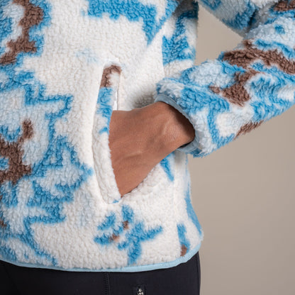 Horizon - Side - Craghoppers Womens-Ladies National Trust Rosemary II Abstract Overhead Fleece Top