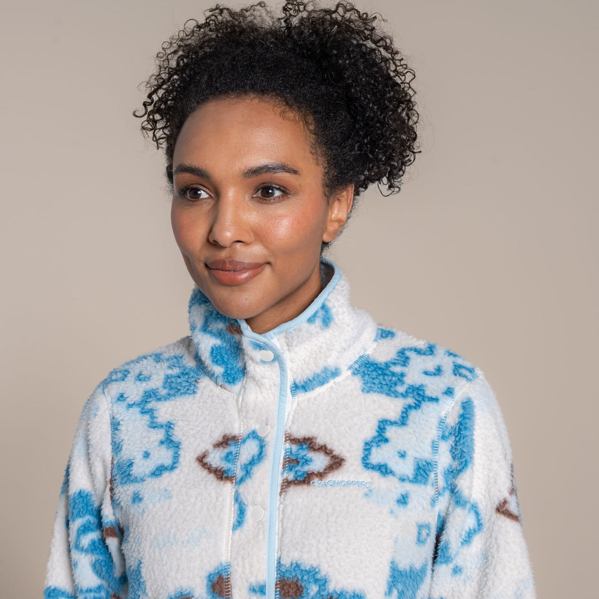 Horizon - Lifestyle - Craghoppers Womens-Ladies National Trust Rosemary II Abstract Overhead Fleece Top