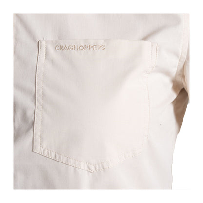 Stone - Side - Craghoppers Womens-Ladies Kiwi III Long-Sleeved Shirt