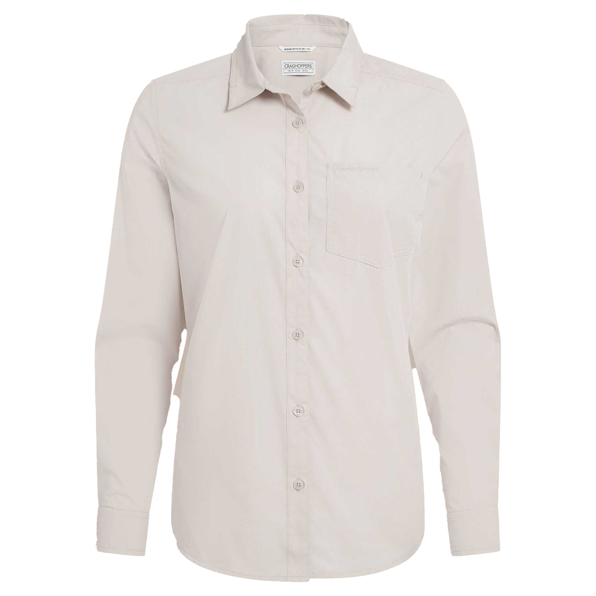 Stone - Front - Craghoppers Womens-Ladies Kiwi III Long-Sleeved Shirt