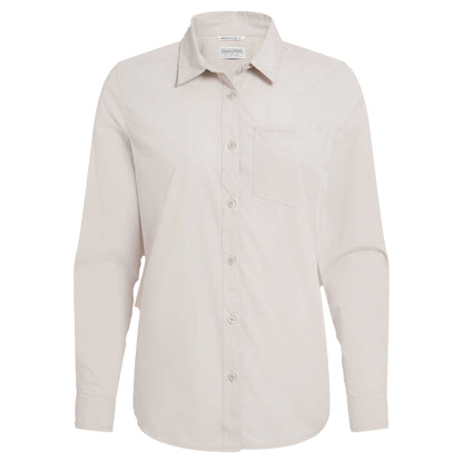 Stone - Front - Craghoppers Womens-Ladies Kiwi III Long-Sleeved Shirt