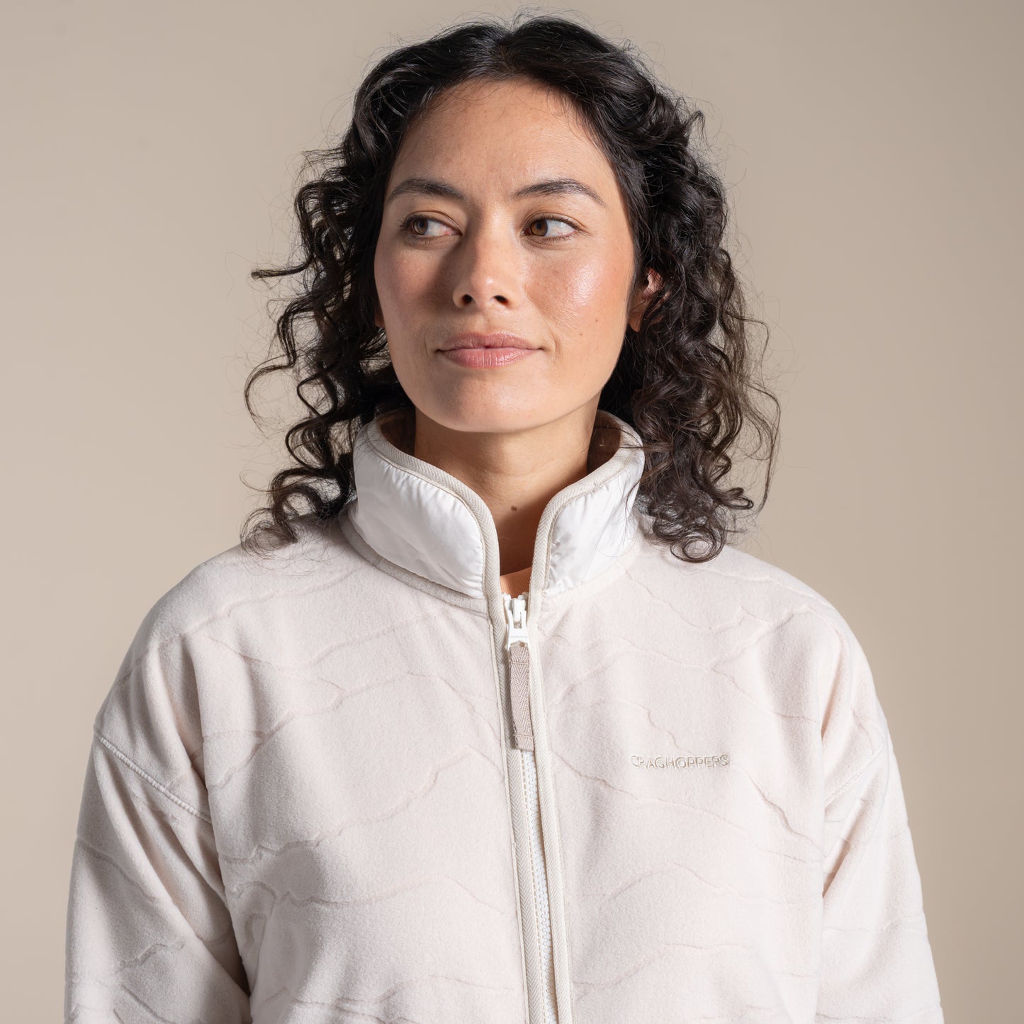Ecru - Pack Shot - Craghoppers Womens-Ladies National Trust Wheatear Jacket