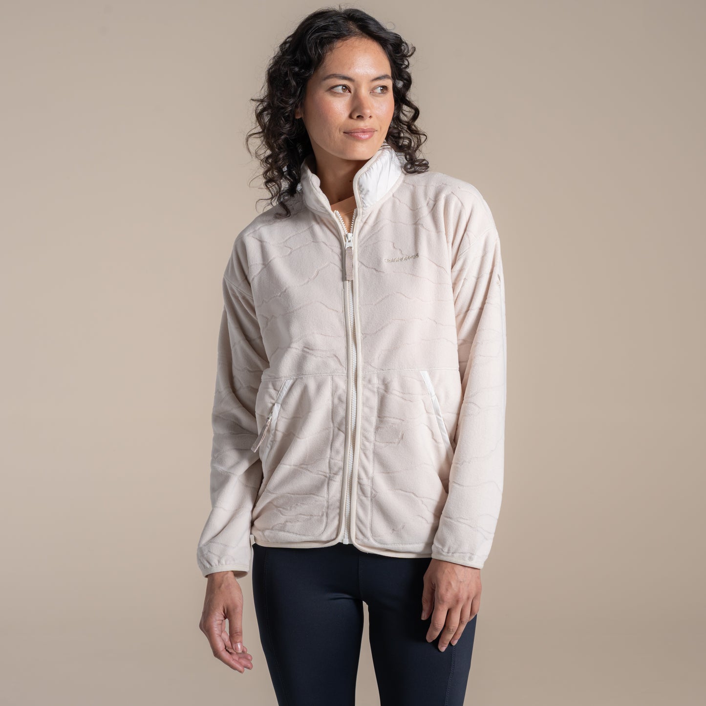 Ecru - Close up - Craghoppers Womens-Ladies National Trust Wheatear Jacket