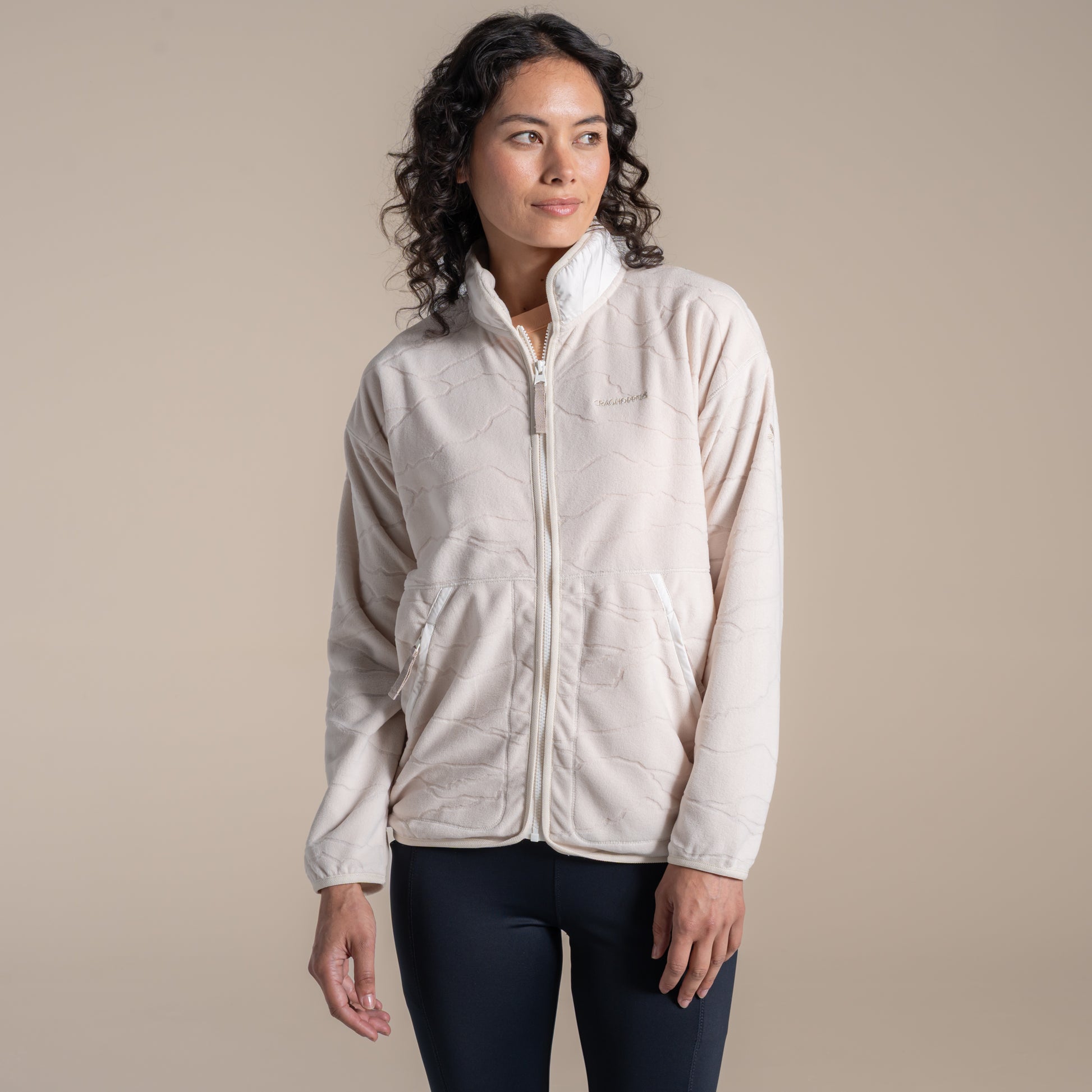 Ecru - Close up - Craghoppers Womens-Ladies National Trust Wheatear Jacket