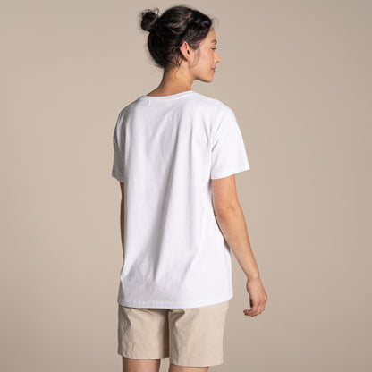 White - Back - Craghoppers Womens-Ladies Yago Discover Your World T-Shirt