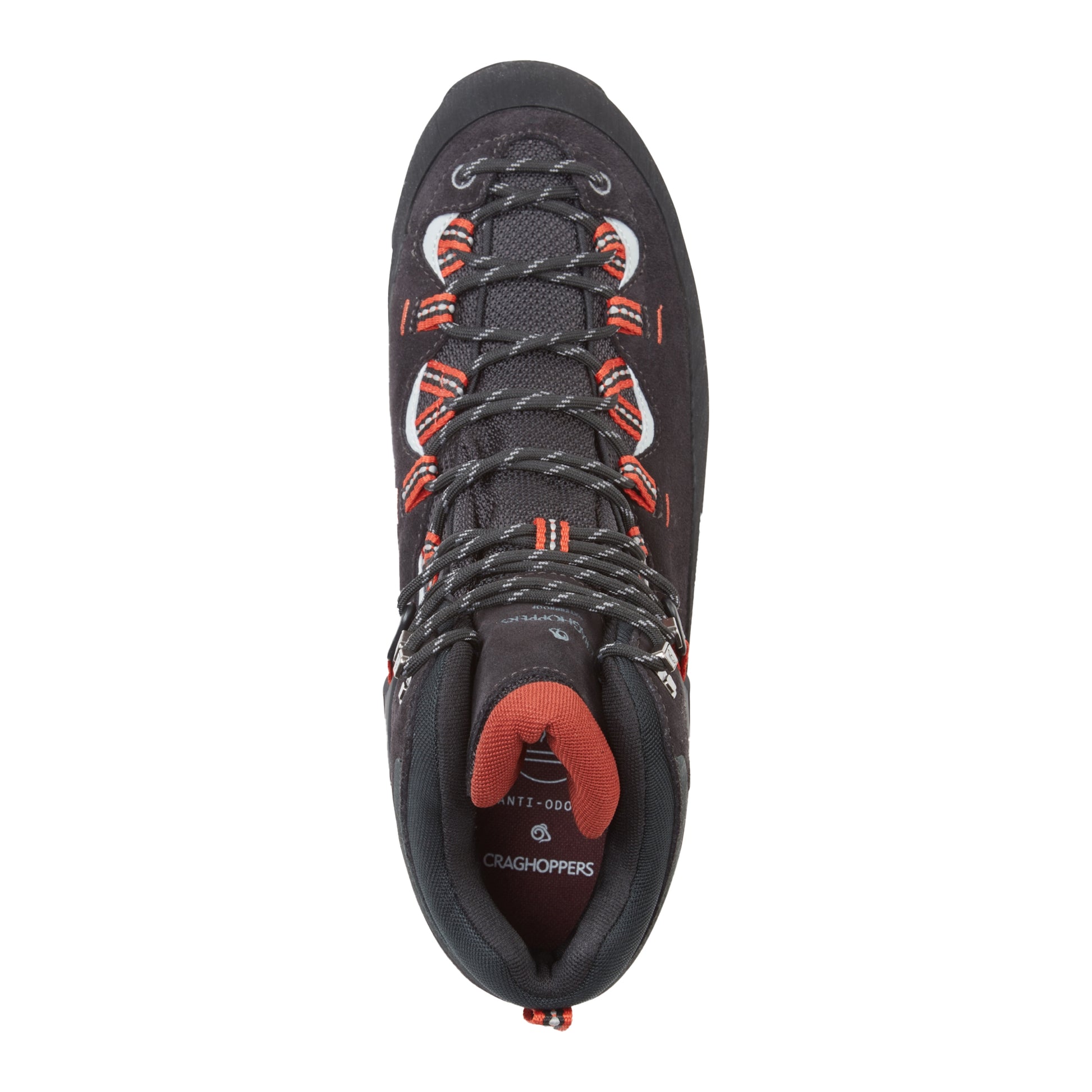 Black Pepper-Sienna Red - Back - Craghoppers Unisex Adult Dura Pro Suede Hiking Boots