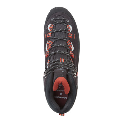 Black Pepper-Sienna Red - Back - Craghoppers Unisex Adult Dura Pro Suede Hiking Boots