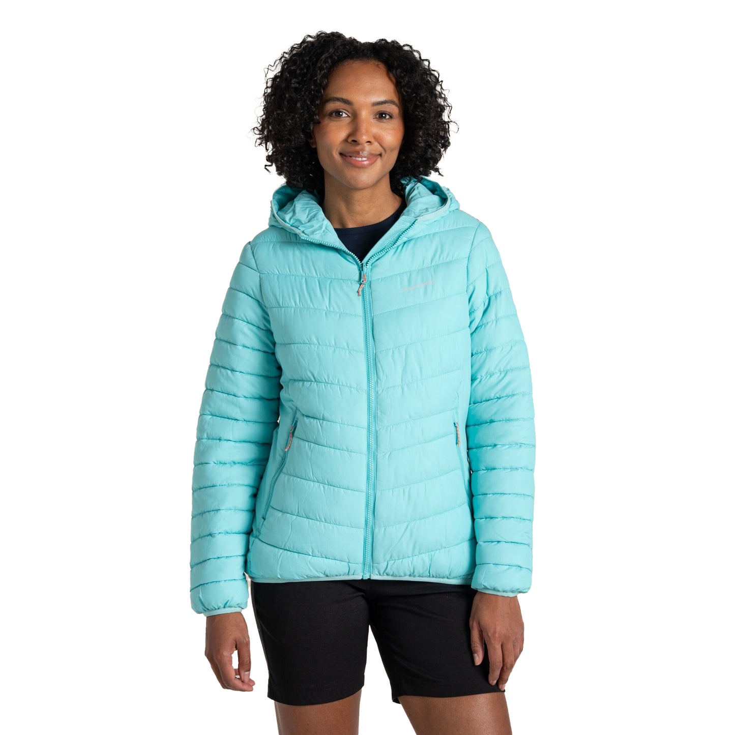 Aqua Sky - Side - Craghoppers Womens-Ladies Compresslite IX Insulated Hooded Jacket
