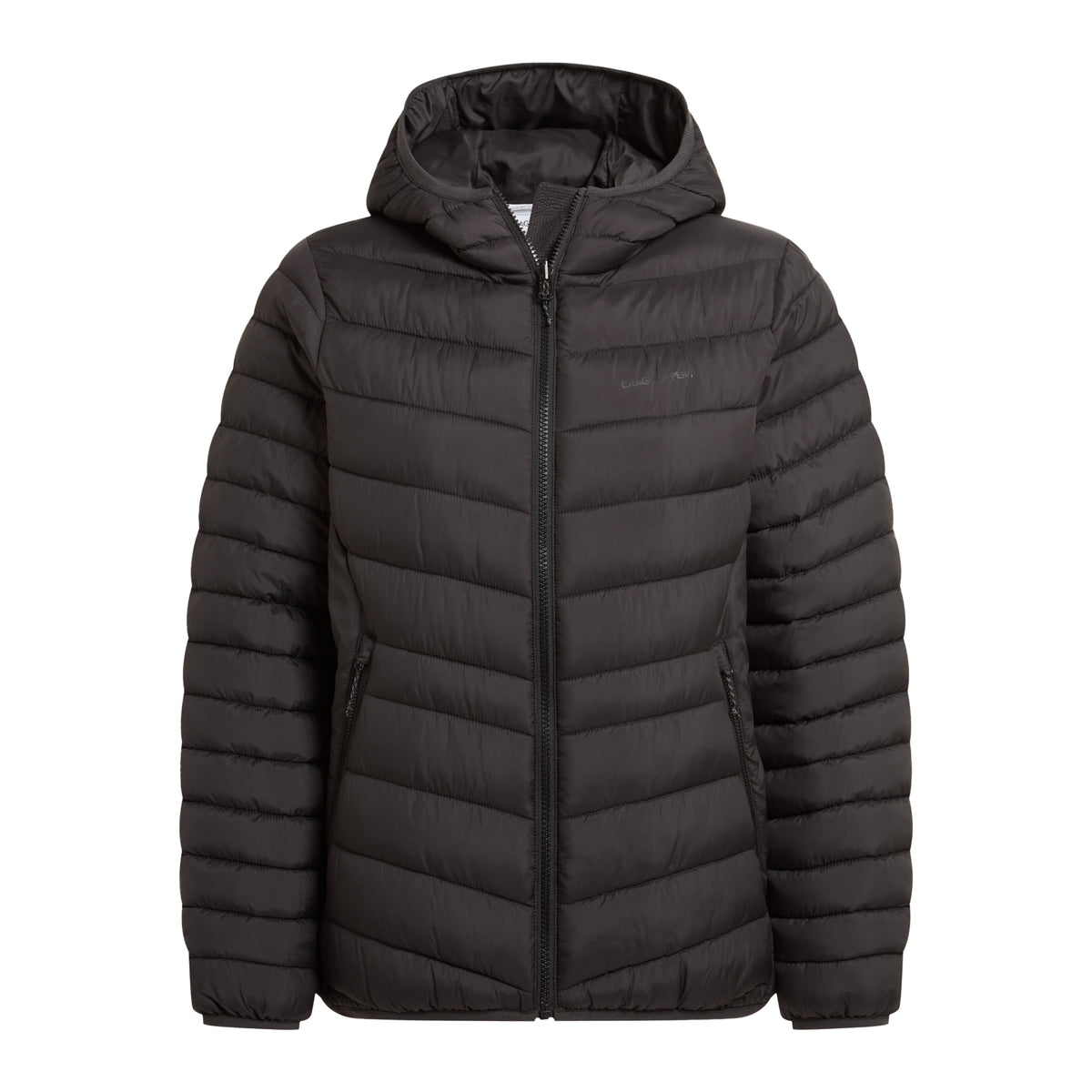 Black - Front - Craghoppers Womens-Ladies Compresslite IX Insulated Hooded Jacket