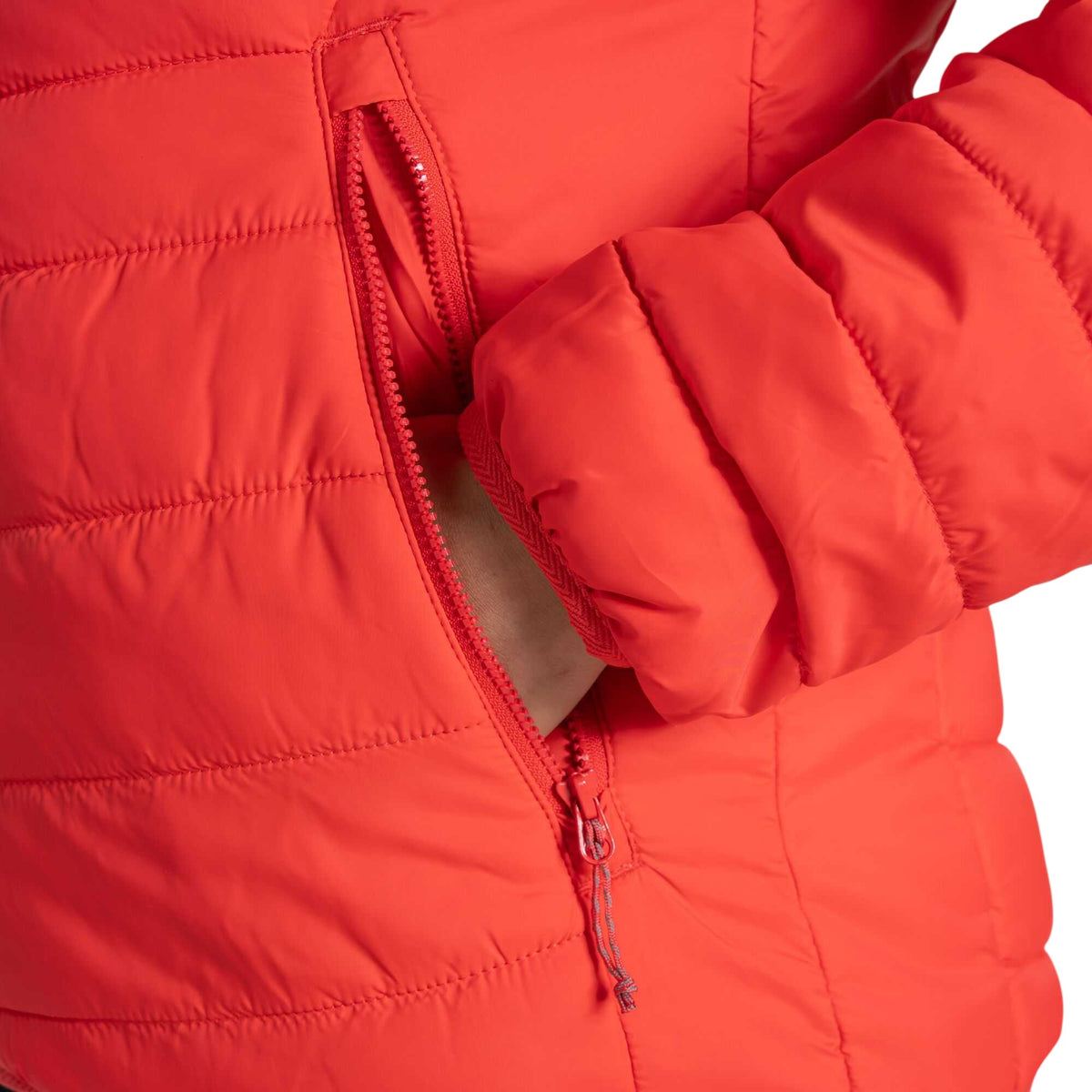 Red Dawn - Lifestyle - Craghoppers Womens-Ladies Compresslite IX Insulated Hooded Jacket