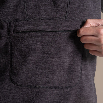 Black - Lifestyle - Craghoppers Mens Esk II Half Zip Fleece Top