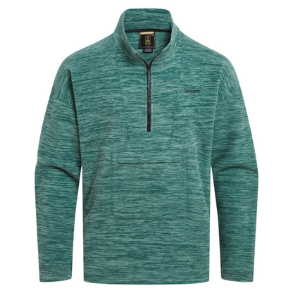 Mosaic Green - Front - Craghoppers Mens Esk II Half Zip Fleece Top