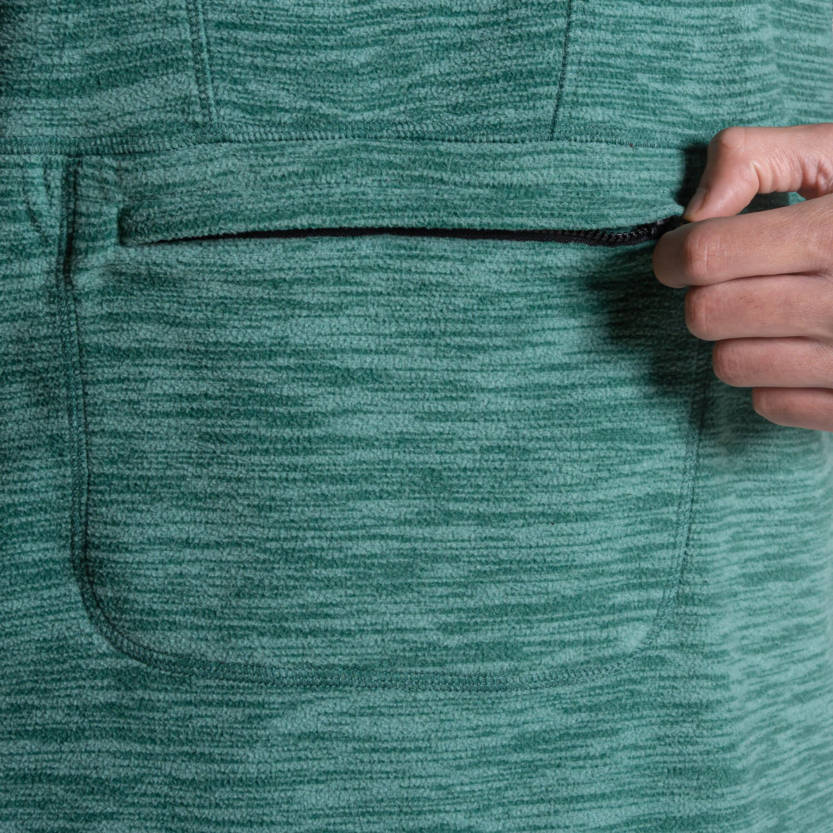 Mosaic Green - Lifestyle - Craghoppers Mens Esk II Half Zip Fleece Top