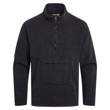 Black - Front - Craghoppers Mens Esk II Half Zip Fleece Top