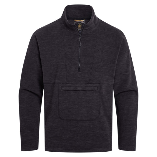 Black - Front - Craghoppers Mens Esk II Half Zip Fleece Top