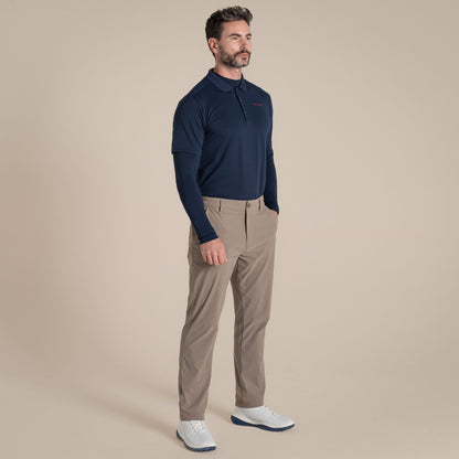 Blue Navy - Lifestyle - Craghoppers Mens Mock Neck Long-Sleeved Golf Top