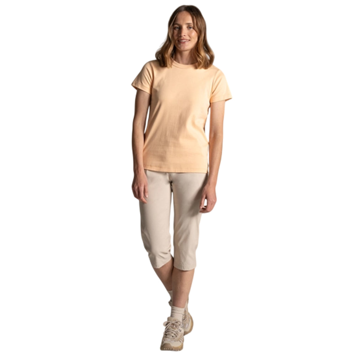 Oyster - Pack Shot - Craghoppers Womens-Ladies Kiwi Pro III Cropped Trousers