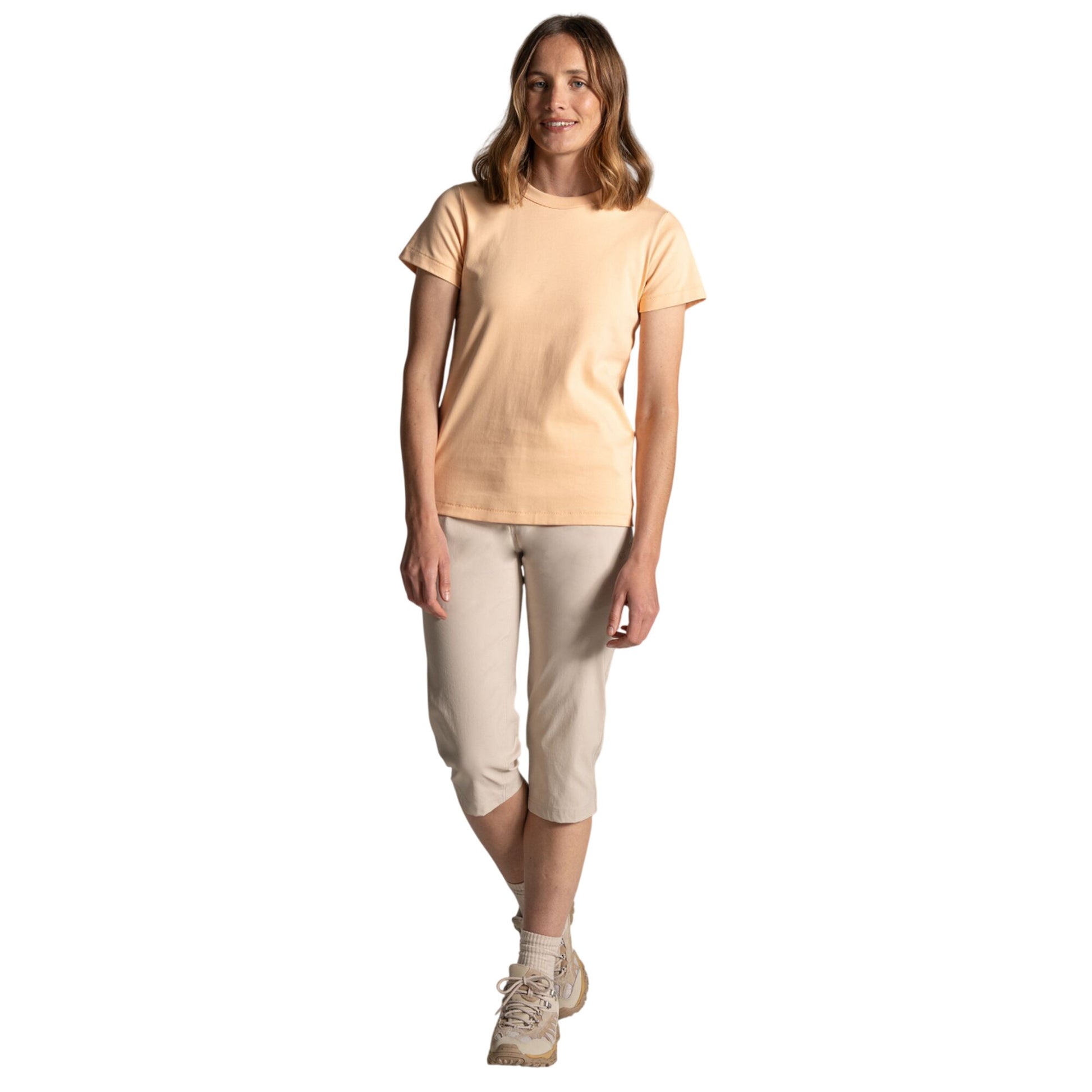 Oyster - Lifestyle - Craghoppers Womens-Ladies Kiwi Pro III Cropped Trousers