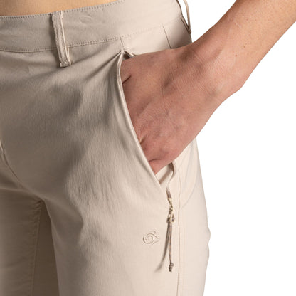 Oyster - Lifestyle - Craghoppers Womens-Ladies Kiwi Pro III Cropped Trousers