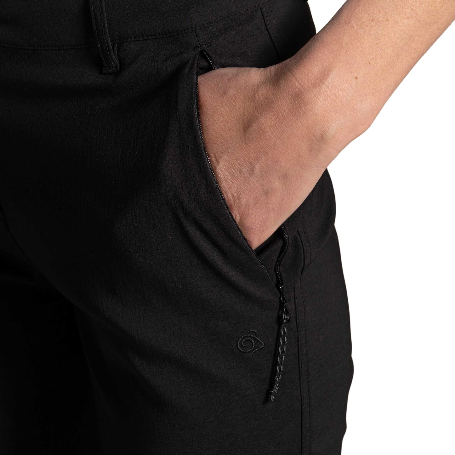 Black - Lifestyle - Craghoppers Womens-Ladies Kiwi Pro III Cropped Trousers