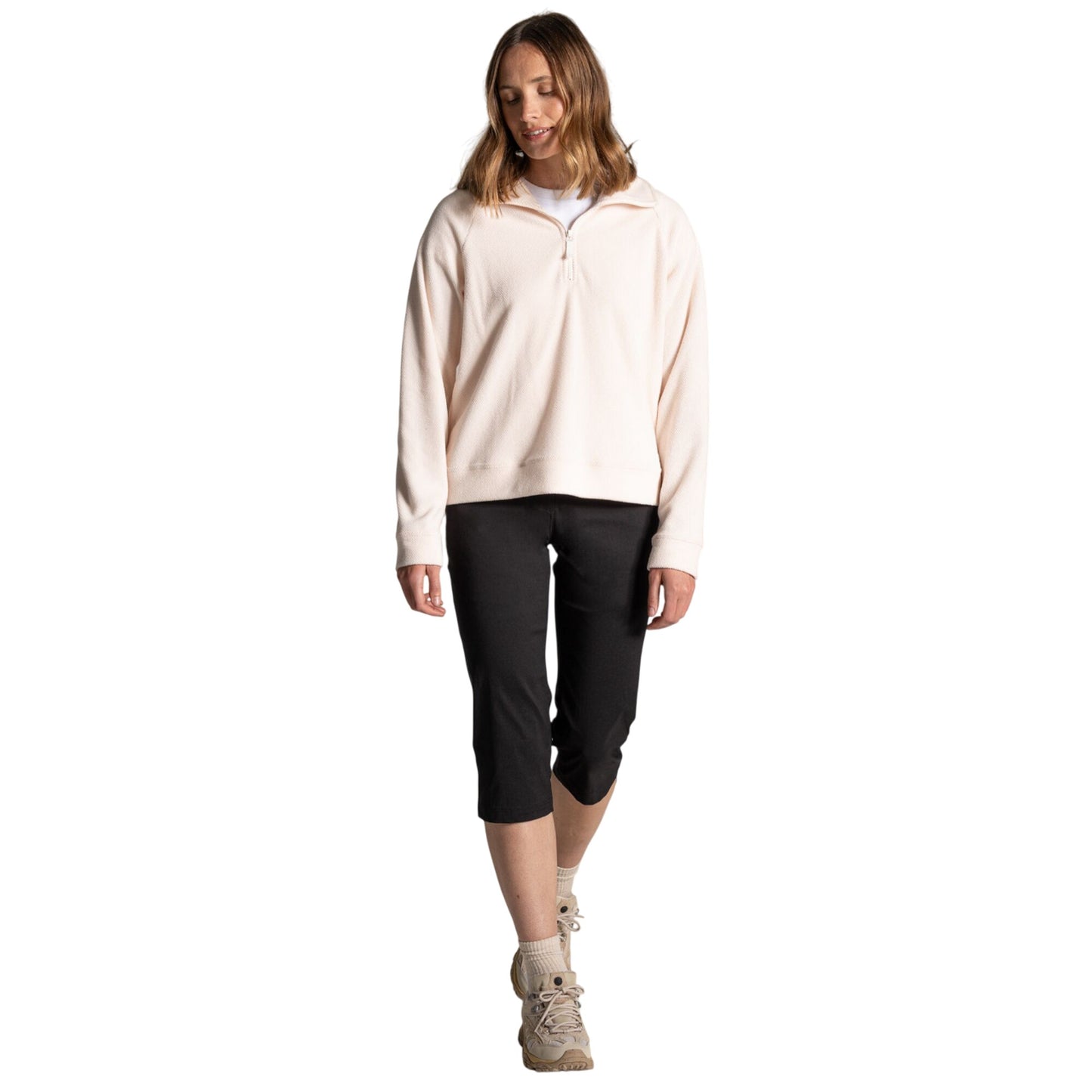 Black - Lifestyle - Craghoppers Womens-Ladies Kiwi Pro III Cropped Trousers