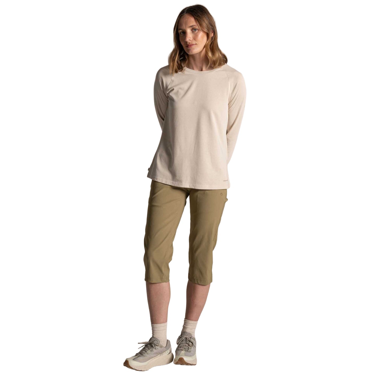 Cardamom - Side - Craghoppers Womens-Ladies Kiwi Pro III Cropped Trousers