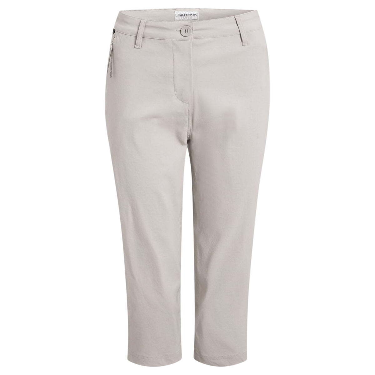 Oyster - Front - Craghoppers Womens-Ladies Kiwi Pro III Cropped Trousers