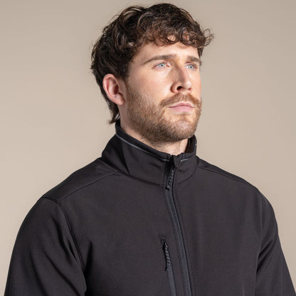 Black - Side - Craghoppers Mens Expert Soft Shell Jacket