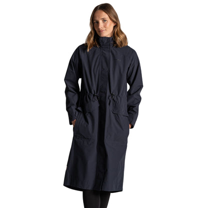 Dark Sapphire - Side - Craghoppers Womens-Ladies National Trust Saxifrage Waterproof Jacket