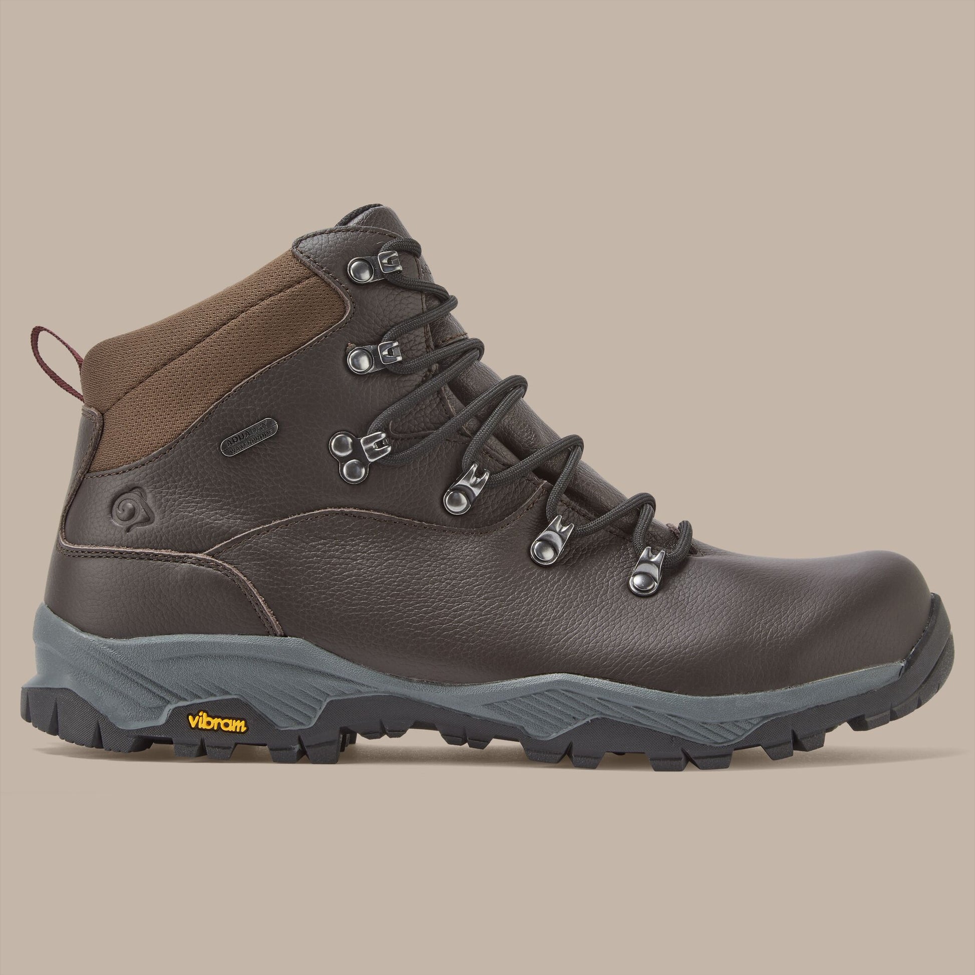 Mocha - Back - Craghoppers Mens Lite NewHide Full Grain Leather Walking Boots