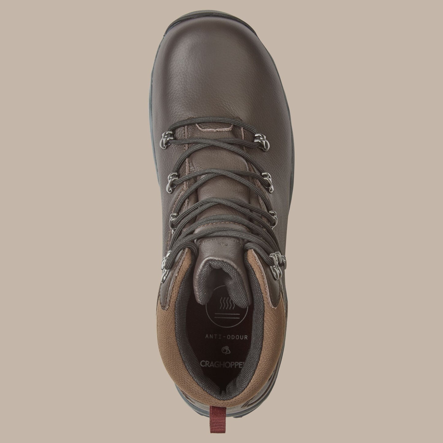 Mocha - Side - Craghoppers Mens Lite NewHide Full Grain Leather Walking Boots