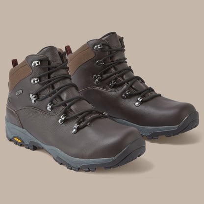 Mocha - Close up - Craghoppers Mens Lite NewHide Full Grain Leather Walking Boots