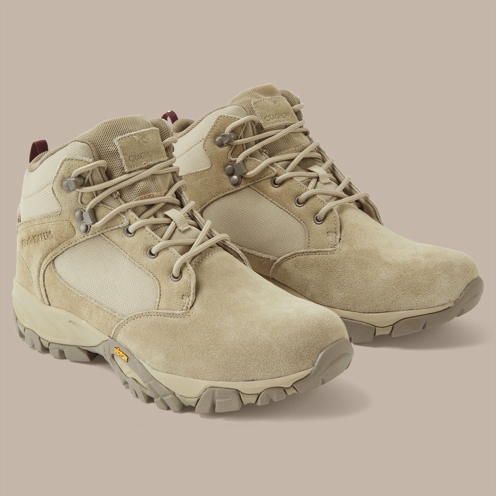 Rubble - Close up - Craghoppers Mens Salado Desert Mid 2 Suede Walking Boots