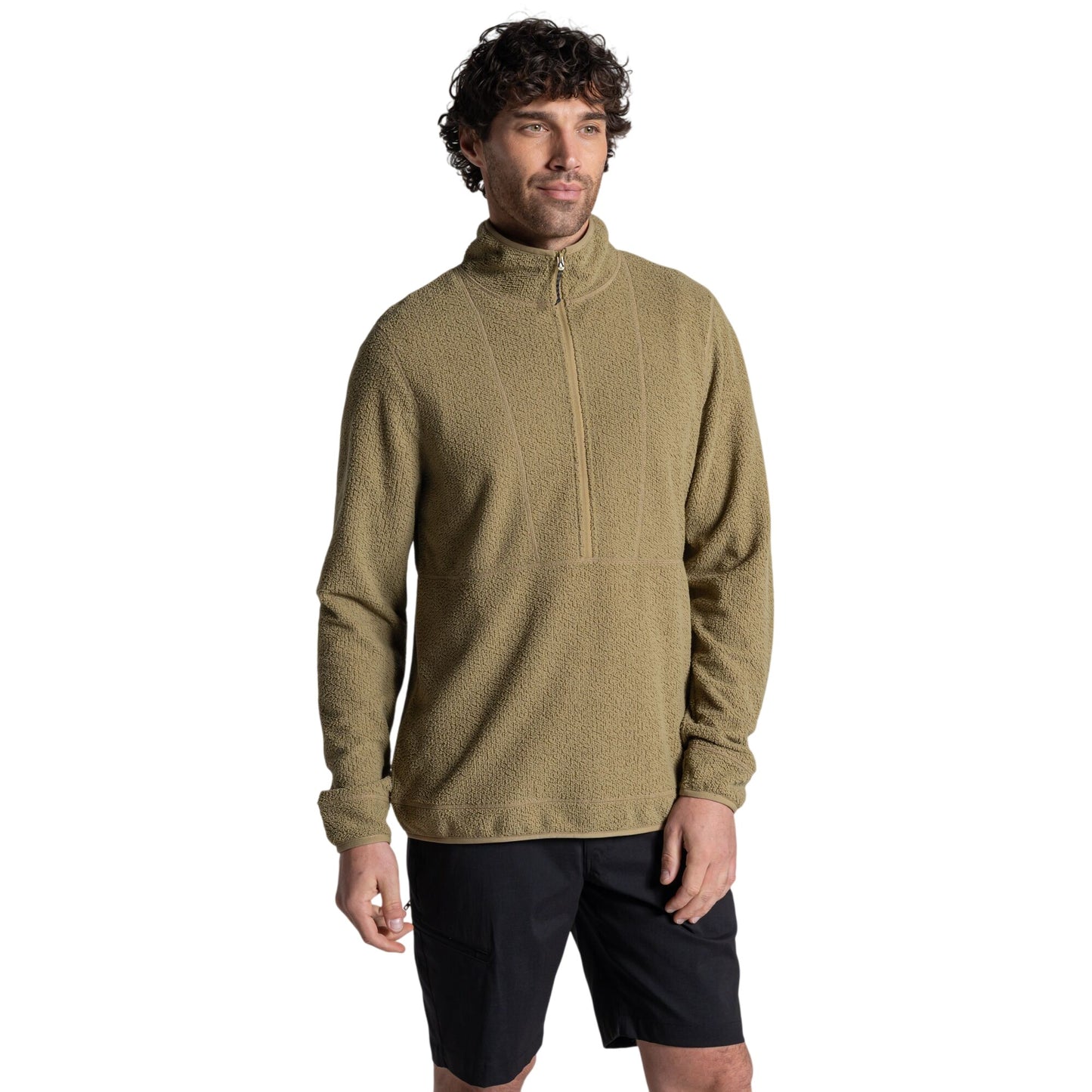 Cardamom - Side - Craghoppers Mens Compresslite Half Zip Fleece Top