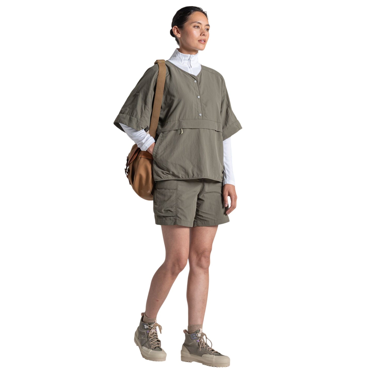 Wild Olive - Lifestyle - Craghoppers Womens-Ladies Medina Nosilife Overhead Short-Sleeved Shirt