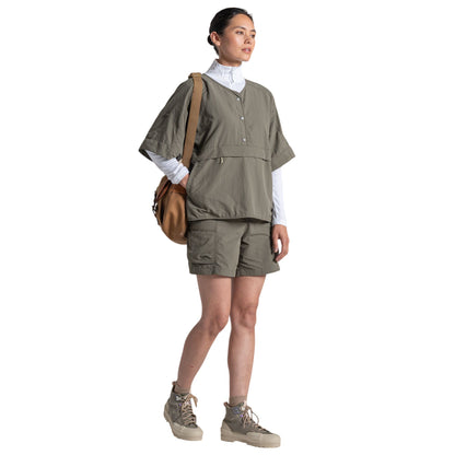 Wild Olive - Lifestyle - Craghoppers Womens-Ladies Medina Nosilife Overhead Short-Sleeved Shirt
